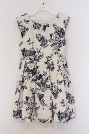 画像: EATME / オリジナルローズ柄ジャカードワンピース S シロ O-26-03-08-027-LO-OP-OW-OS