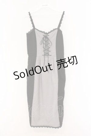 画像: EATME / バイカラータイトワンピース S クロ×グレー O-26-03-08-029-LO-OP-OW-OS