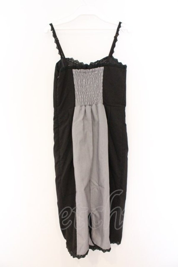 画像3: EATME / バイカラータイトワンピース S クロ×グレー O-26-03-08-029-LO-OP-OW-OS (3)