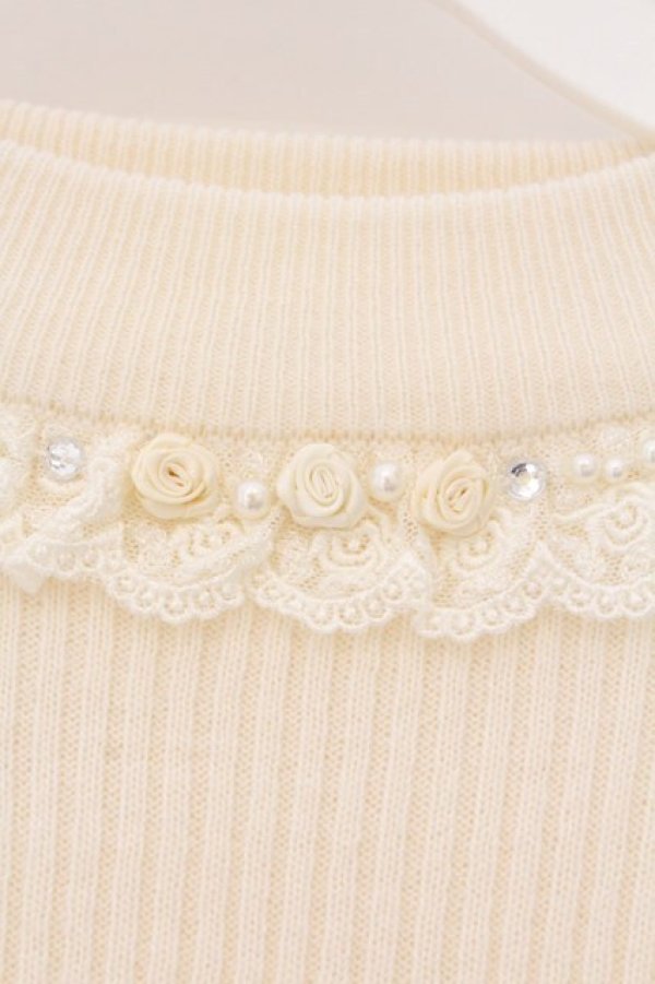 画像2: axes femme / バラボトルネックリブニットプルオーバー M オフシロ O-26-03-09-029-AX-TO-IG-OS (2)