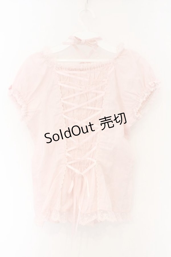 画像4: Angelic Pretty / Nostalgicスクエアブラウス  ピンク O-26-03-09-032-AP-BL-IG-OS (4)