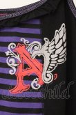 画像2: ALGONQUINS / ボーダー切り替えキャミソール  パープル×ブラック O-26-03-09-036-AL-TO-IG-OS (2)