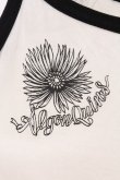 画像4: ALGONQUINS / レースアッププリントホルターキャミソール  アイボリー×ブラック O-26-03-09-038-AL-TO-IG-OS (4)