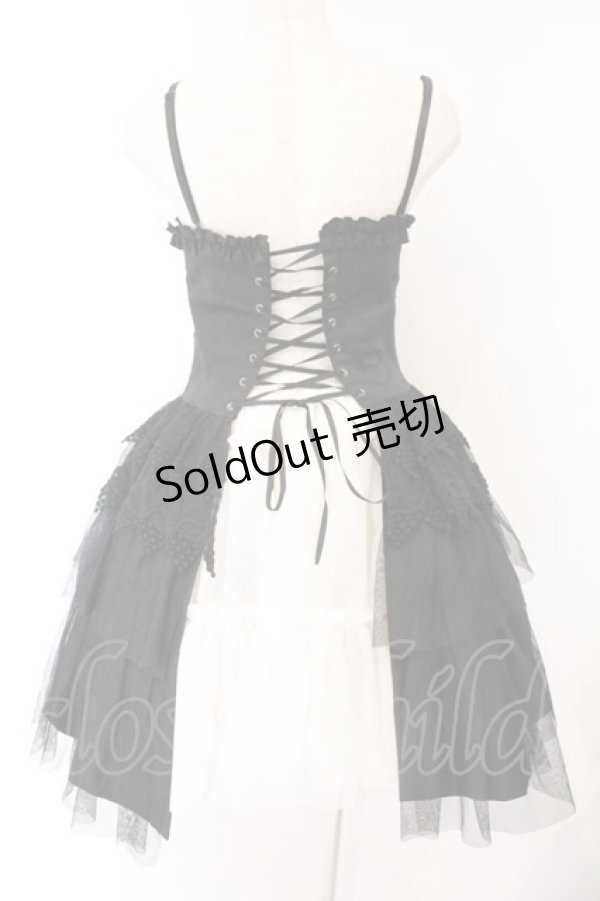 画像5: BPN / フリルベアミニワンピース M ブラック O-26-03-09-043-GO-OP-IG-OS (5)