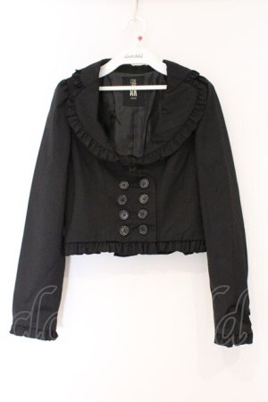 画像: BPN / フリルハート襟ジャケット M ブラック O-26-03-09-046-GO-JA-IG-OS