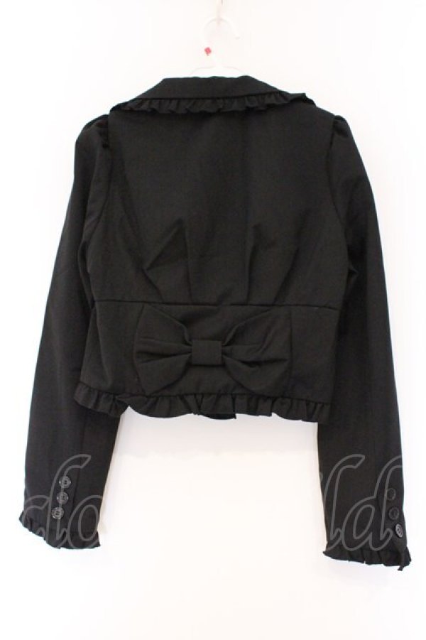 画像5: BPN / フリルハート襟ジャケット M ブラック O-26-03-09-046-GO-JA-IG-OS (5)