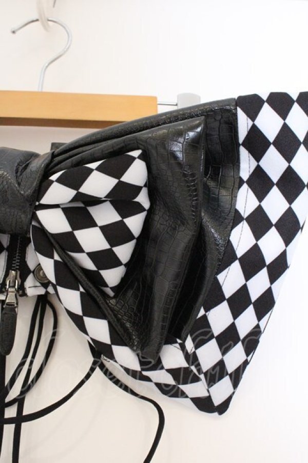 画像2: Qutie Frash / リボン帯コルセット  ブラック O-26-03-09-049-QU-TO-YM-OS (2)