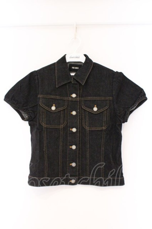 画像1: PINK HOUSE / 半袖デニムジャケット L インディゴ O-26-03-09-051-LO-JA-IG-OS (1)