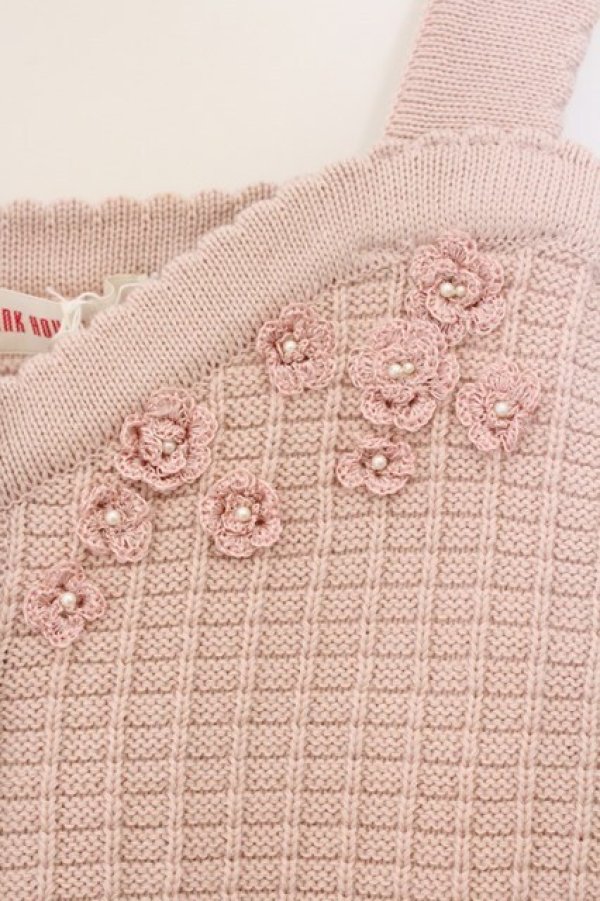 画像2: PINK HOUSE / リボン通しモチーフニット  ピンク O-26-03-09-060-LO-TO-IG-OS (2)