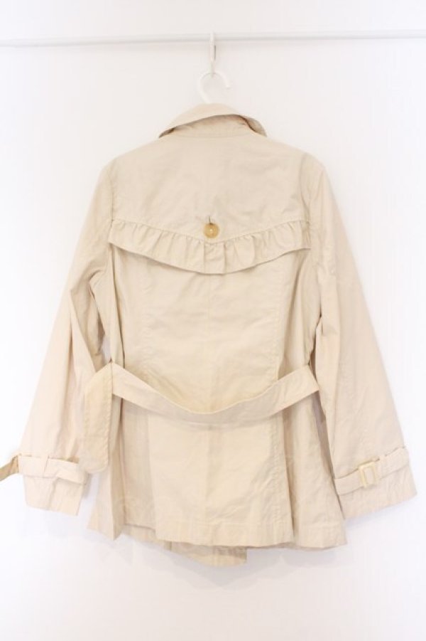 画像4: PINK HOUSE / ケープ風トレンチジャケット  アイボリー O-26-03-09-061-LO-JA-IG-OS (4)