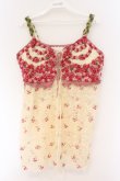 画像1: PINK HOUSE / フラワーモチーフレースキャミソール  アイボリー×ピンク O-26-03-09-068-LO-TO-IG-OS (1)