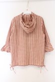 画像4: PINK HOUSE / チェックフードブラウス  ピンク O-26-03-09-071-LO-BL-IG-OS (4)