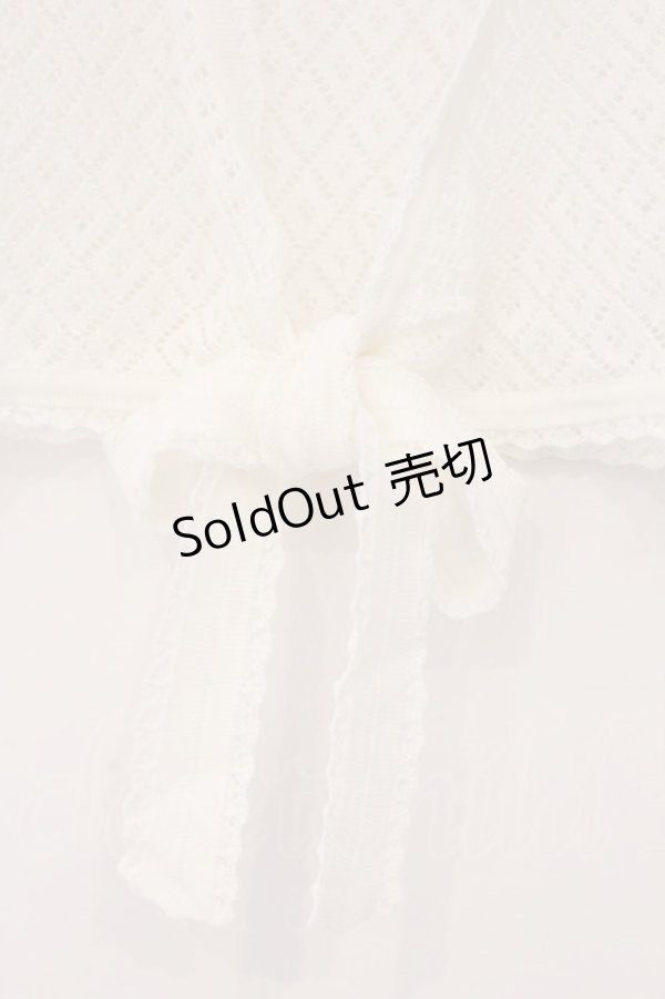 画像2: PINK HOUSE / 総レース編みボレロ  シロ O-26-03-09-075-LO-TO-IG-OS (2)