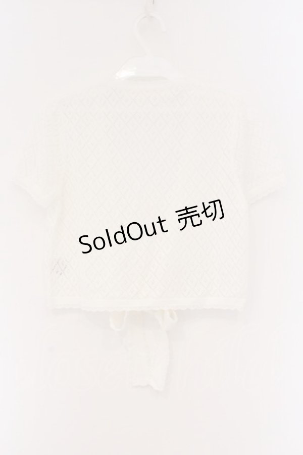 画像3: PINK HOUSE / 総レース編みボレロ  シロ O-26-03-09-075-LO-TO-IG-OS (3)