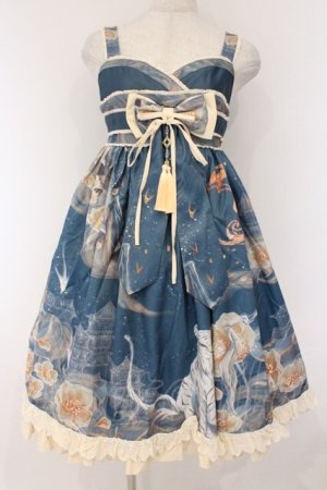 画像: Eieyomi / 和風ジャンパースカート S ブルー系 O-26-03-09-007-GO-OP-IG-OS