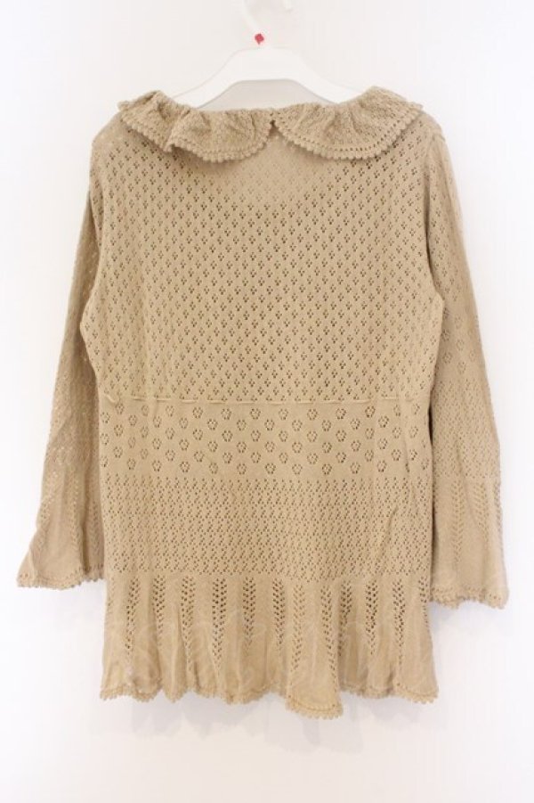 画像4: PINK HOUSE / お花モチーフニット L ベージュ O-26-03-09-079-LO-TO-IG-OS (4)