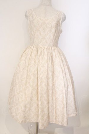 画像: Victorian maiden / ダマスクキャットジャンパースカート  アイボリー O-26-03-09-008-CL-OP-IG-OS