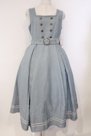 画像: Kurumi Collaboration / マリンアカデミアジャンパースカート M ブルー O-26-03-09-011-GO-OP-IG-OS