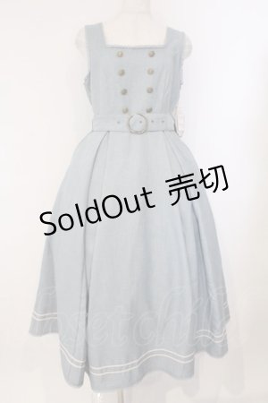 画像: Kurumi Collaboration / マリンアカデミアジャンパースカート M ブルー O-26-03-09-011-GO-OP-IG-OS