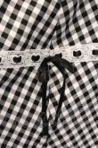 画像2: Cherirulu Chocola / ギンガムチェックジャンパースカート L クロ×シロ O-26-03-09-012-GO-OP-IG-OS (2)