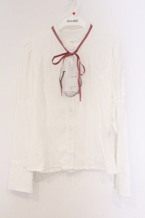 画像: Kurumi Collaboration / KRデシンジゴスリブラウス M シロ O-26-03-09-013-GO-BL-IG-OS