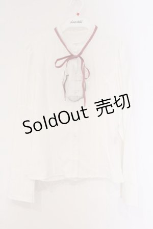 画像: Kurumi Collaboration / KRデシンジゴスリブラウス M シロ O-26-03-09-013-GO-BL-IG-OS