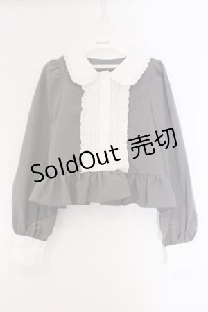 画像: Cherirulu Chocola / MYリボンマルエリブラウス M グレー×シロ O-26-03-09-015-GO-BL-IG-OS