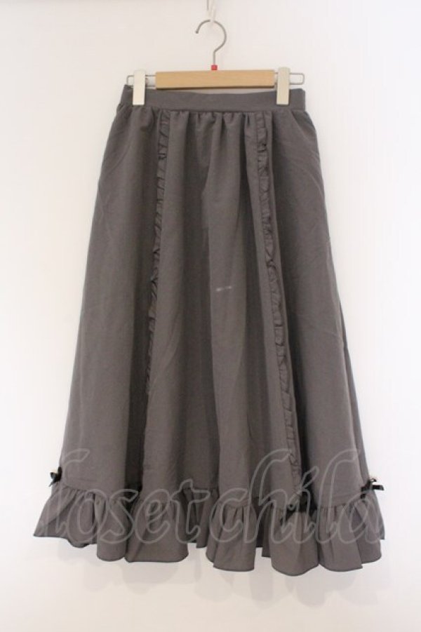 画像1: Cherirulu Chocola / MYフリルスカート+エプロン M グレー O-26-03-09-016-GO-SK-IG-OS (1)