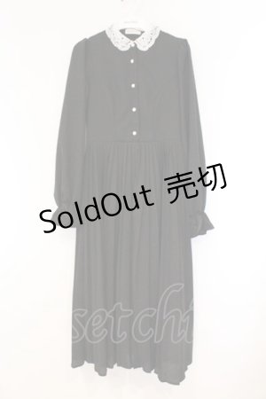 画像: m petit by misako / AM*レースエリプリーツワンピース S クロ O-26-03-09-017-LO-OP-IG-OS