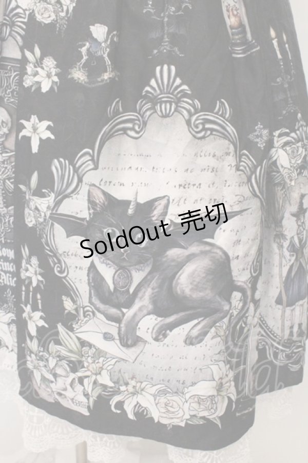 画像4: Royal Princess Alice / Witches' Familiar　粟木こぼねコラボ　2wayドレス  クロ×シロ O-26-03-09-002-LO-OP-IG-OS (4)