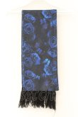 画像3: Moi-meme-Moitie / 青薔薇マフラー  ブラック×ブルー O-26-03-09-025-MO-ZA-IG-OS (3)
