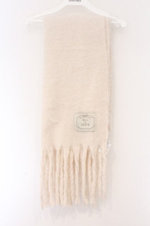 画像: Maison de FLEUR / フリンジストール  アイボリー O-26-03-09-026-LO-ZA-IG-OS