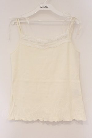 画像: PINK HOUSE / 二重肩紐キャミソール  シロ O-26-03-10-024-LO-TO-IG-OS