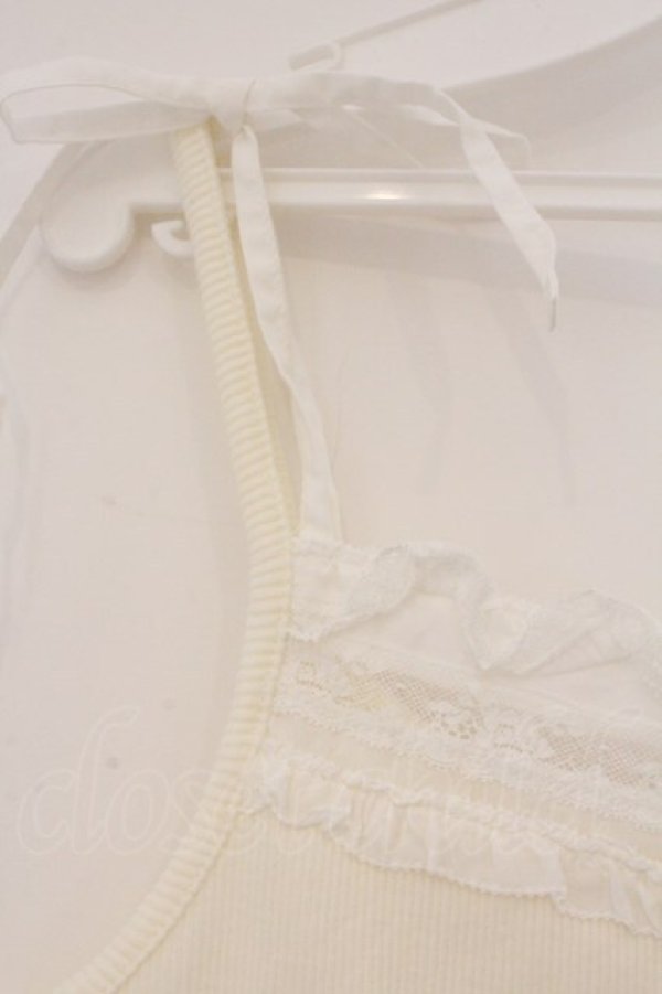 画像2: PINK HOUSE / 二重肩紐キャミソール  シロ O-26-03-10-024-LO-TO-IG-OS (2)