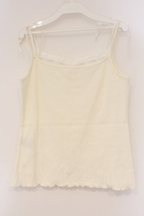 画像3: PINK HOUSE / 二重肩紐キャミソール  シロ O-26-03-10-024-LO-TO-IG-OS (3)