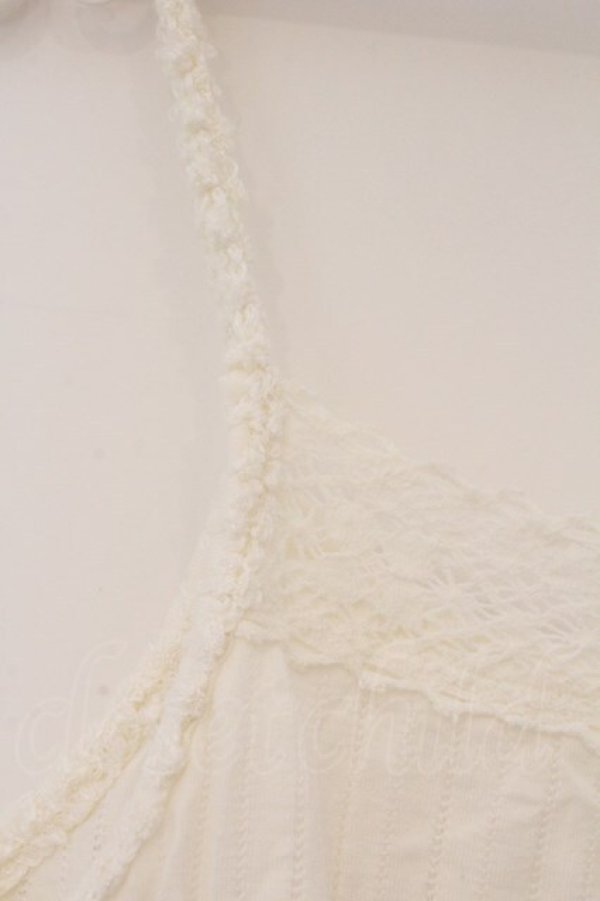 画像2: PINK HOUSE / モチーフショルダーキャミソール  シロ O-26-03-10-025-LO-TO-IG-OS (2)