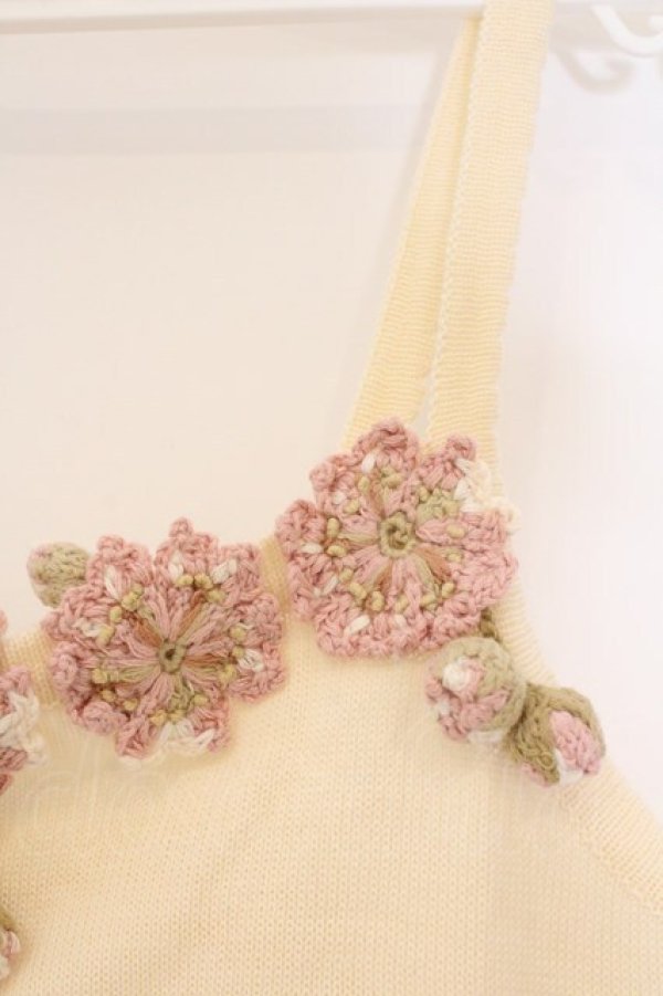 画像2: PINK HOUSE / 桜モチーフキャミソール  アイボリー O-26-03-10-027-LO-TO-IG-OS (2)