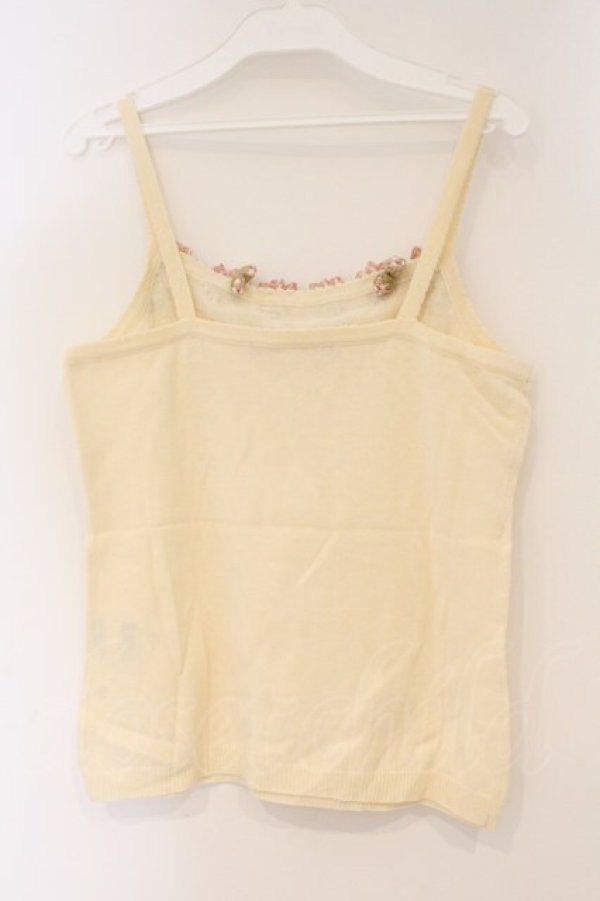 画像3: PINK HOUSE / 桜モチーフキャミソール  アイボリー O-26-03-10-027-LO-TO-IG-OS (3)