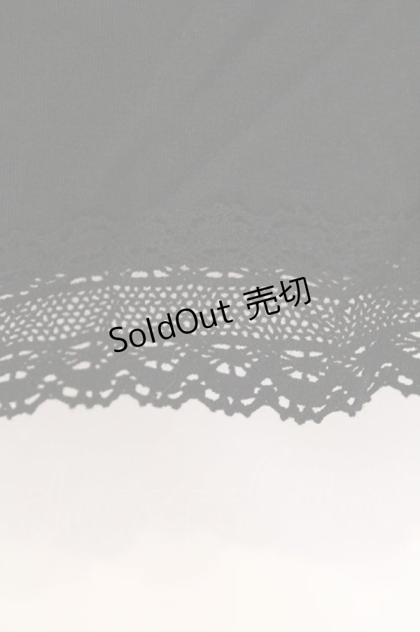 画像4: PINK HOUSE / パフスリーブはしごレースチュニック  クロ O-26-03-10-030-LO-TO-IG-OS (4)