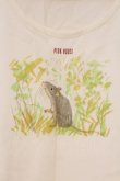 画像2: PINK HOUSE / どうぶつプリントTシャツ  アイボリー O-26-03-10-031-LO-TO-IG-OS (2)