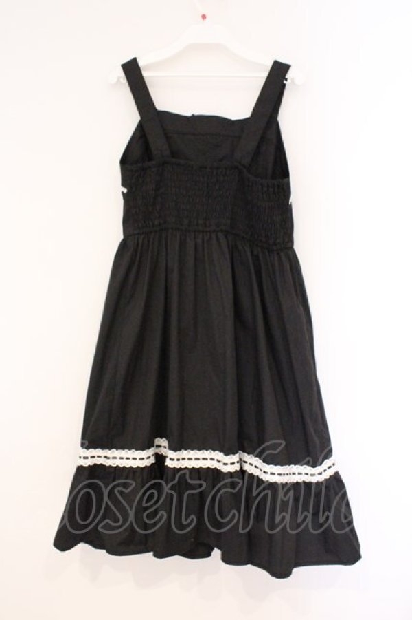 画像4: Eri Aino's collaboration / TTAINリボンレースジャンパースカート L クロ O-26-03-10-040-PU-OP-OW-OS (4)