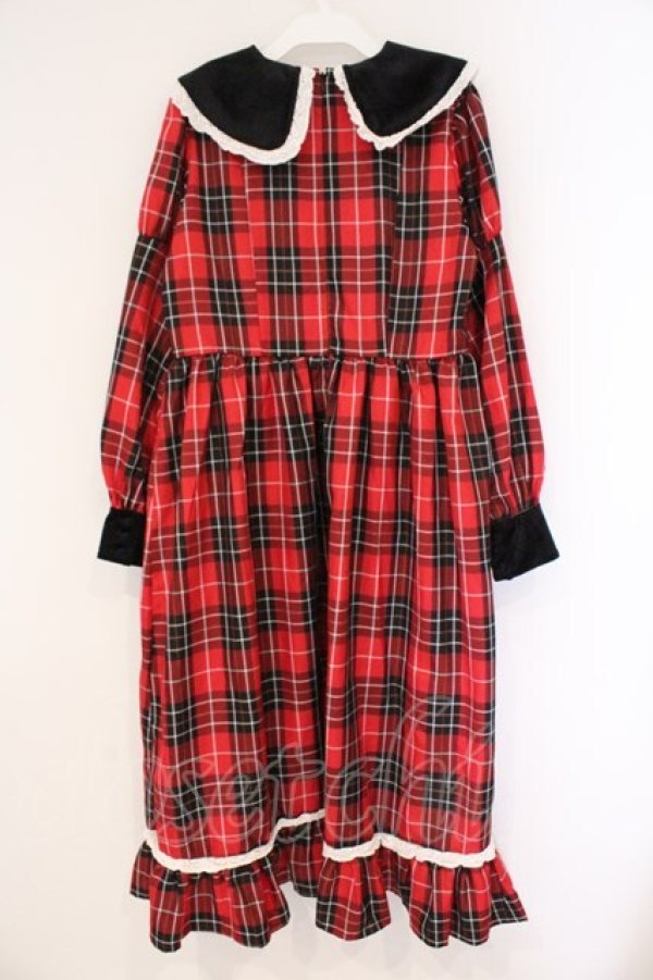 画像4: Eri Aino's collaboration / TTAINベロアリボンOP シャーロットの水曜日 ワンピース L アカ O-26-03-10-043-PU-OP-OW-OS (4)