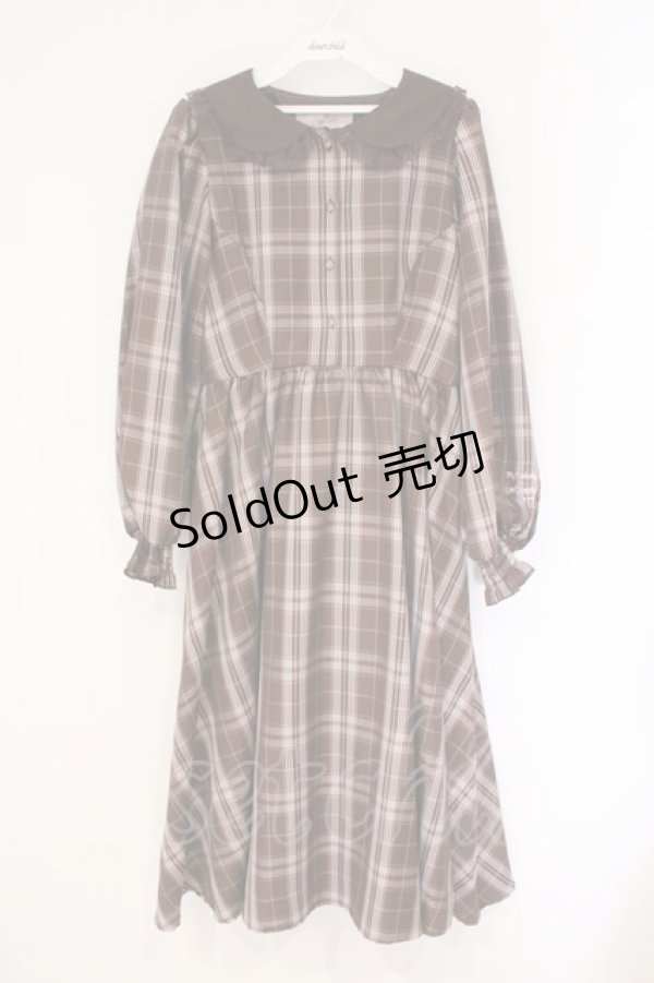 画像1: m petit by misako / サンリオキャラクターズコラボ マイメロディワンピース L ブラウン×ピンク O-26-03-10-044-LO-OP-OW-OS (1)