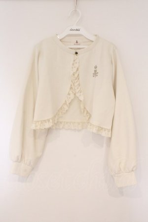 画像: m petit by misako / MSKバラBフリルボレロ M アイボリー O-26-03-10-047-LO-TO-OW-OS