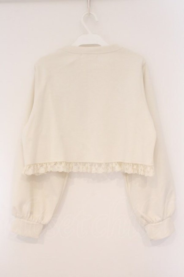 画像4: m petit by misako / MSKバラBフリルボレロ M アイボリー O-26-03-10-047-LO-TO-OW-OS (4)