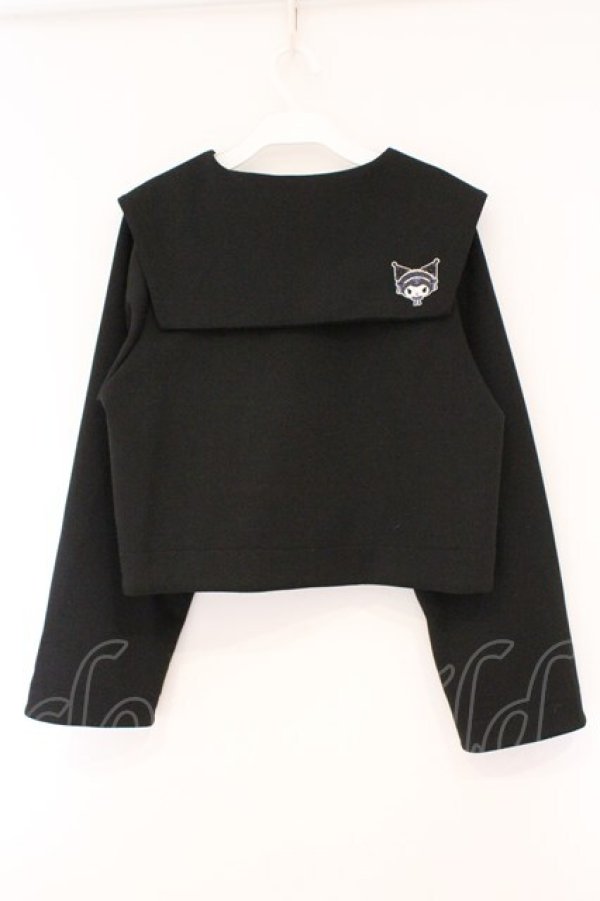 画像3: m petit by misako / サンリオキャラクターズコラボ クロミセーラーカーディガン M クロ O-26-03-10-048-LO-TO-OW-OS (3)