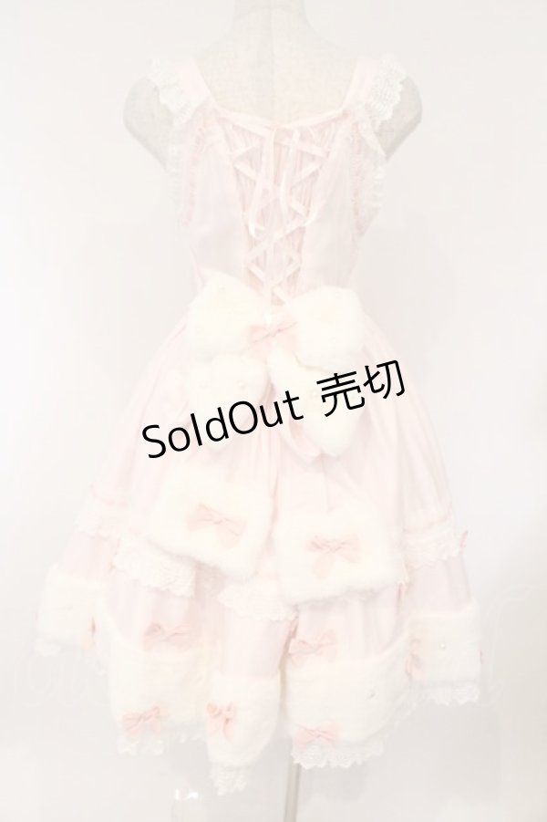 画像8: BABY,THE STARS SHINE BRIGHT / Ruban de Noel Neigeジャンパースカート  ピンク O-26-03-10-051-BA-OP-IG-OS (8)