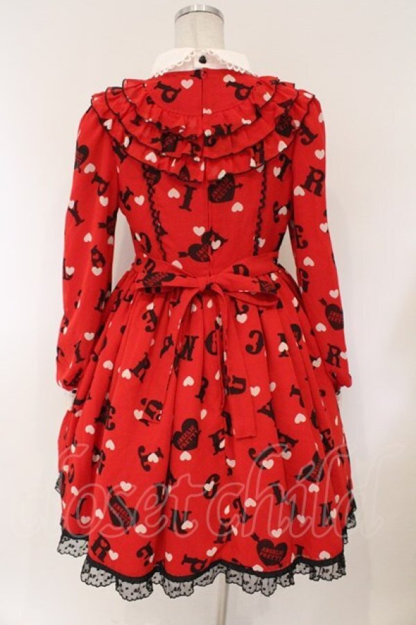 画像5: Angelic Pretty / Letter Dollワンピース  アカ O-26-03-10-053-AP-OP-IG-OS (5)