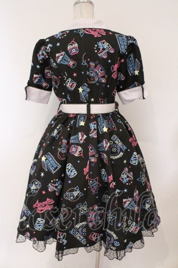 画像5: Angelic Pretty / Neon Star Dinerワンピース  クロ O-26-03-10-054-AP-OP-IG-OS (5)