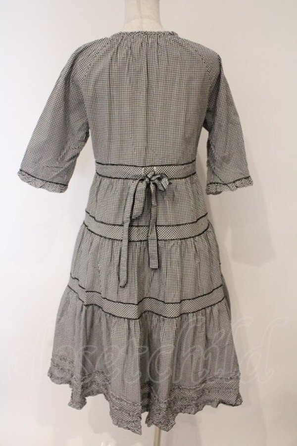 画像5: PINK HOUSE / ギンガムチェックワンピース  クロ O-26-03-10-005-LO-OP-IG-OS (5)